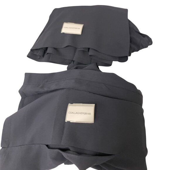 Tory Burch Womens Sheath Pencil Dress Size 2 Navy Blue Long Sleeve NWT $425 - Picture 13 of 15